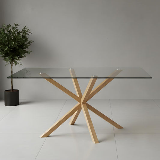 Mesa Rectangular Greta 140x90 | Vidrio Templado