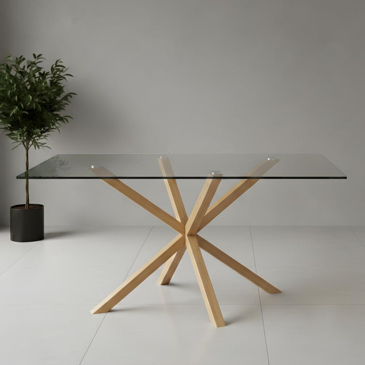 Mesa Rectangular Greta 140x90 | Vidrio Templado