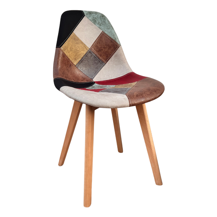 Silla Patchwork Da Vinci | Ecocuero Claro