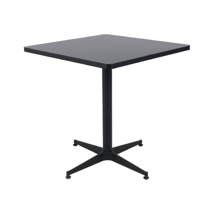 Mesa Comercial Cuadrada Negra 70x70cm | Restaurante| Café| Casa