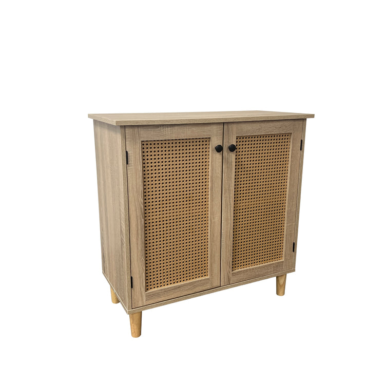 Cómoda Lorenza: Rattan & Madera, Diseño Moderno
