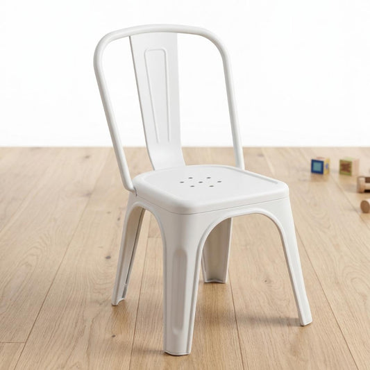 Silla Tolix Kids | Polipropileno Blanco | Resistente y Apilable