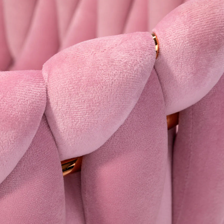 Silla Mizzi Rosado | Terciopelo | Diseño Elegante y Cómoda