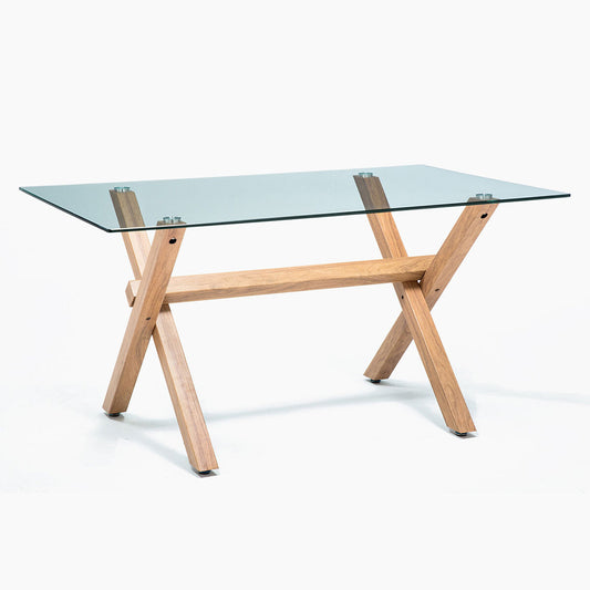 Mesa Rectangular Xinia 120x80 cm | Vidrio Templado
