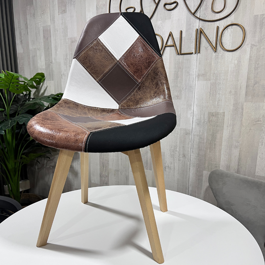 Silla Patchwork Da Vinci | Ecocuero Café