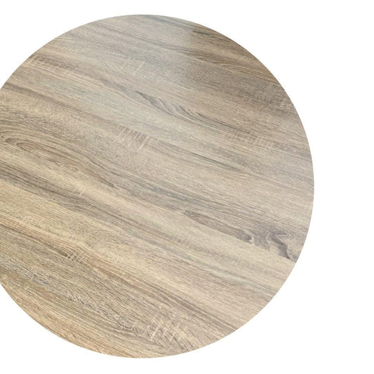 Mesa Redonda Tulip 120cm | Cubierta Efecto Madera