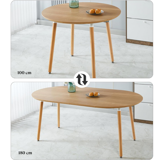 Mesa Extensible Bayona Wood | 100cm a 180cm