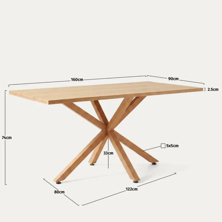 Mesa Rectangular Greta Wood 160x90