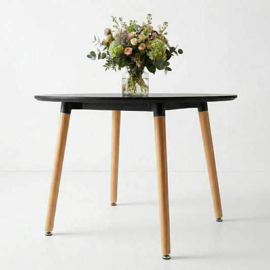 Mesa Redonda Doral Negro 100cm