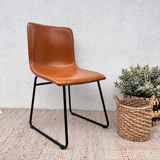 Sillas Toscana | Eco Cuero Terracota | Diseño Elegante