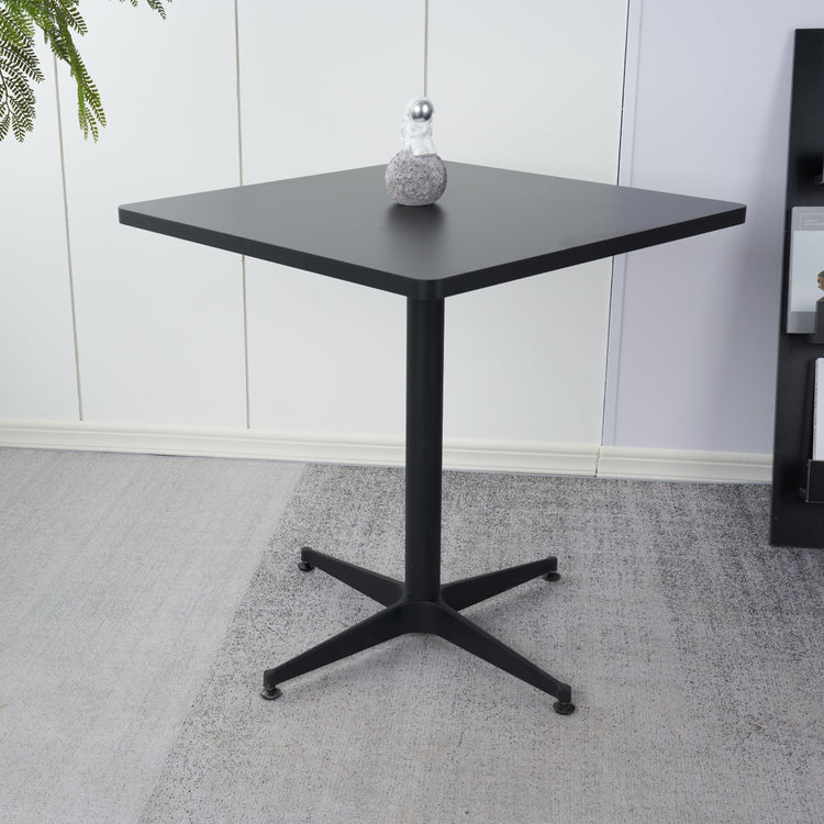 Mesa Comercial Cuadrada Negra 70x70cm | Restaurante| Café| Casa