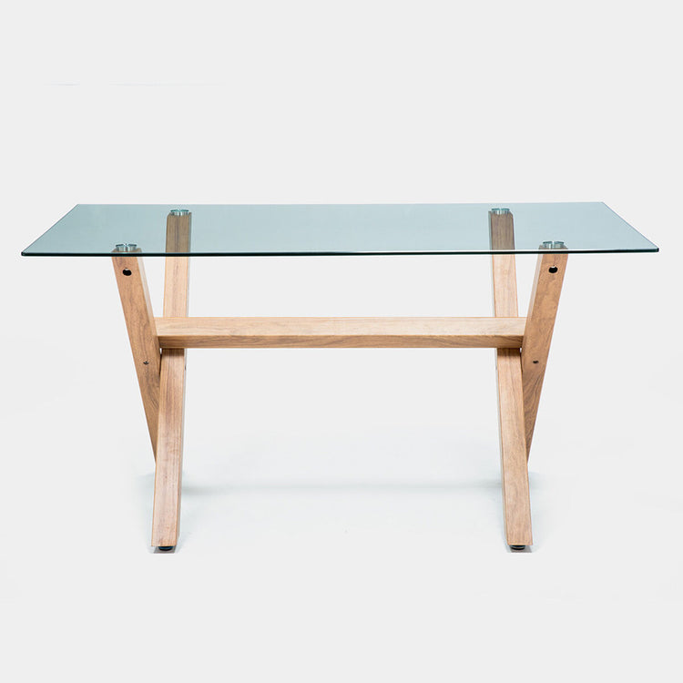 Mesa Rectangular Xinia 130x80 cm | Vidrio Templado