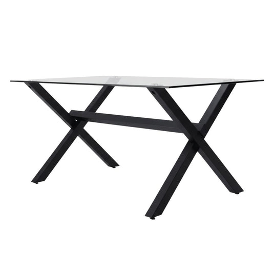 Mesa Rectangular Xinia 160x90 cm | Metal Negro