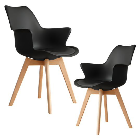 Pack 2 Butaca Rachell Negro | Ergonómia & Elegancia
