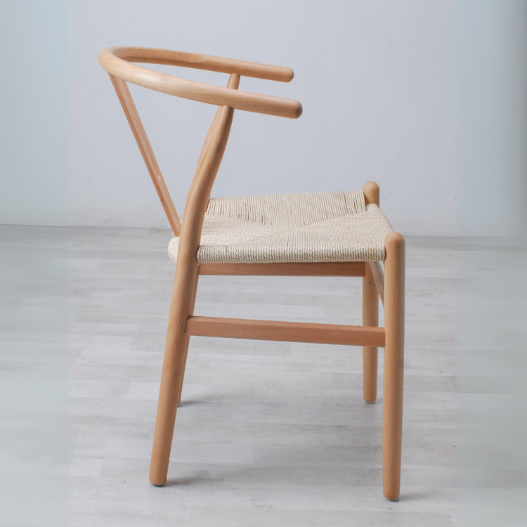 Silla Wishbone Nórdica - Madera Natural | Cómoda y Elegante