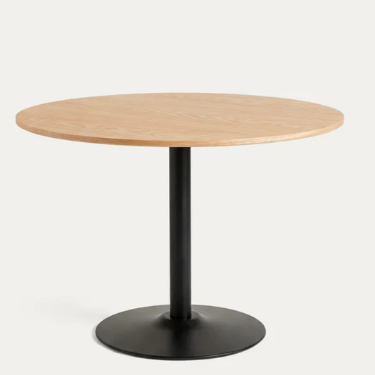 Mesa Redonda Letta Nórdica 100cm | Metal & MDF