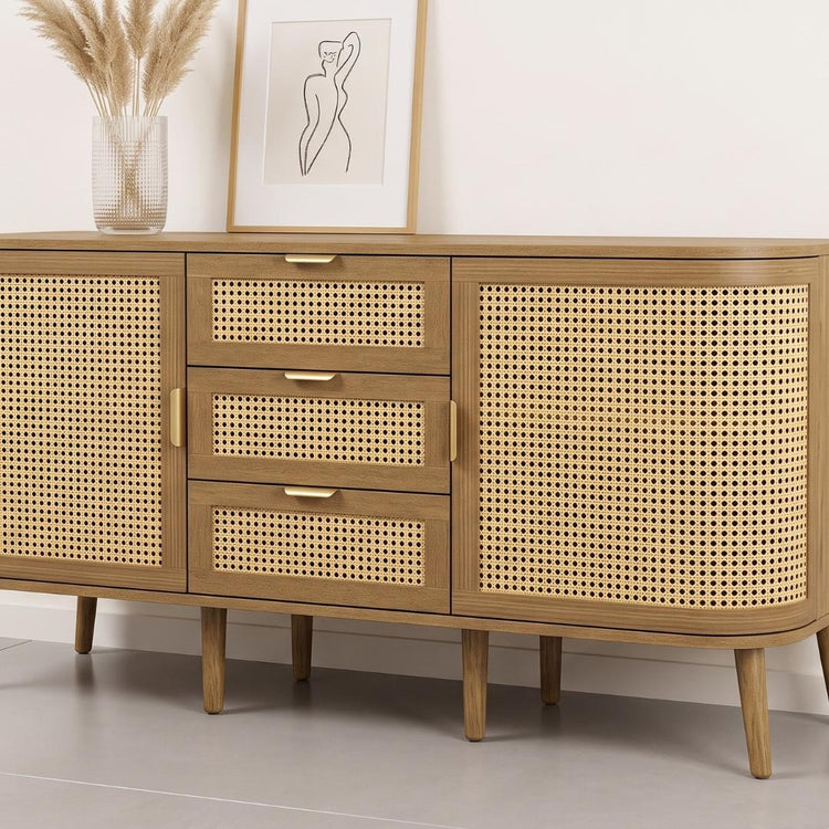 Rack Marian | Rattan & Madera