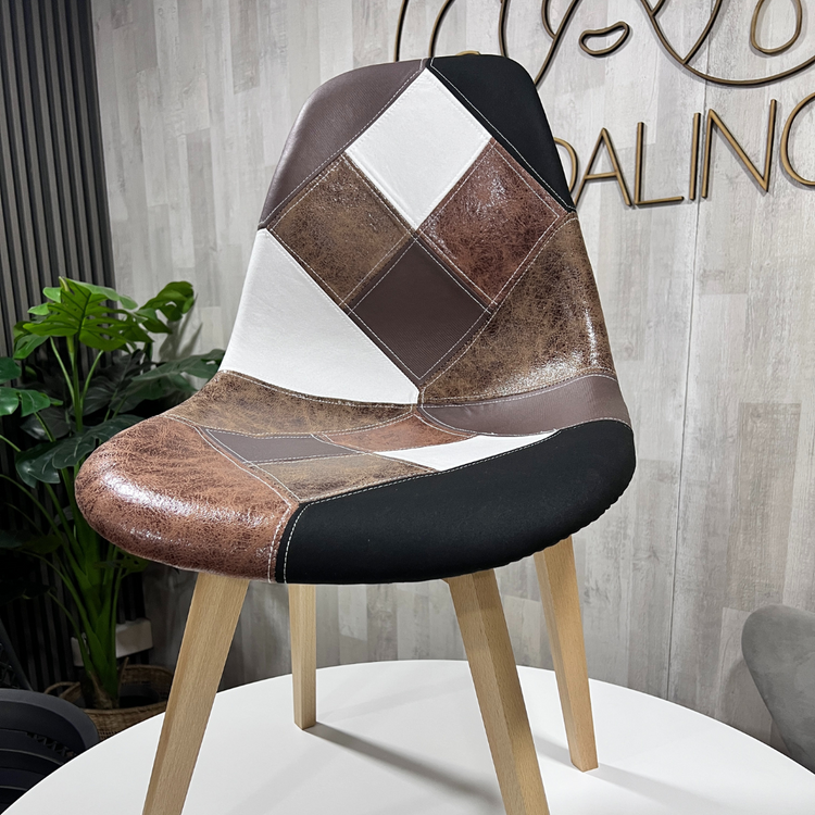 Silla Patchwork Da Vinci | Ecocuero Café