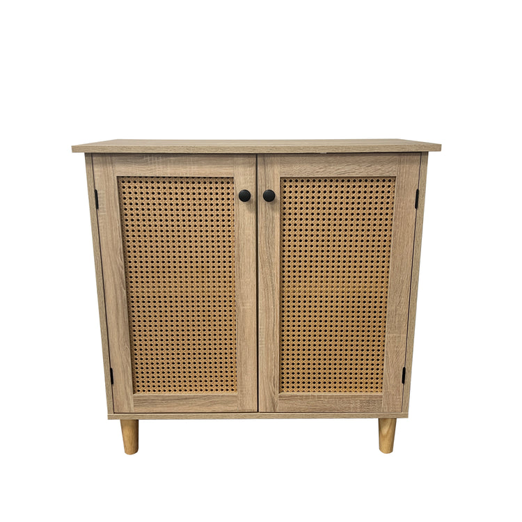 Cómoda Lorenza: Rattan & Madera, Diseño Moderno