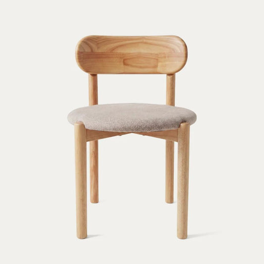 Silla Miranda | Madera y Tela Arena