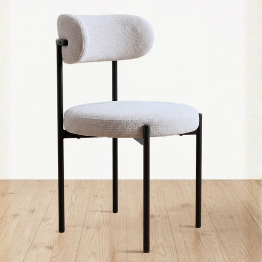 Silla Makena Beige | Metal y Lino