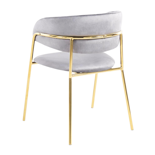 Sitial Butaca Maoz | Terciopelo Gris | Comodidad y Estilo