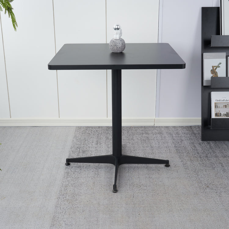 Mesa Comercial Cuadrada Negra 70x70cm | Restaurante| Café| Casa