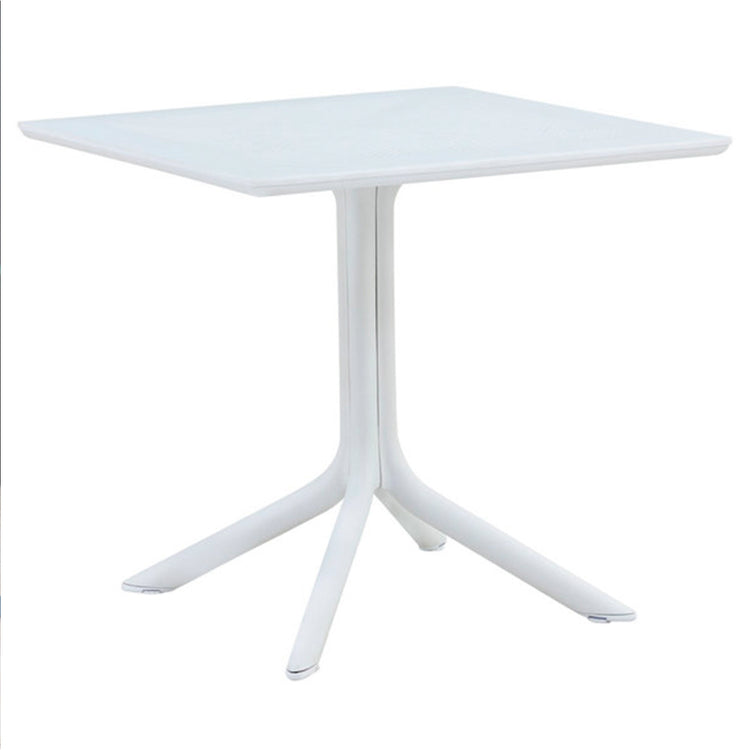 Mesa Cuadrada Clip Blanca 80X80 cm | Terraza, Balcón o Negocio