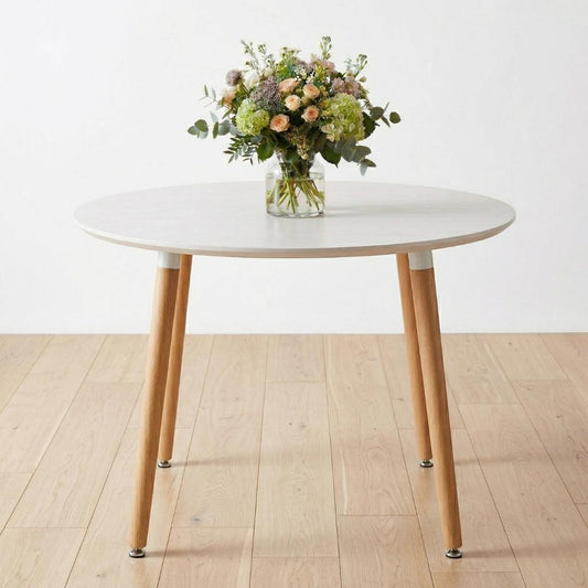 Mesa Redonda Doral Blanco 100cm