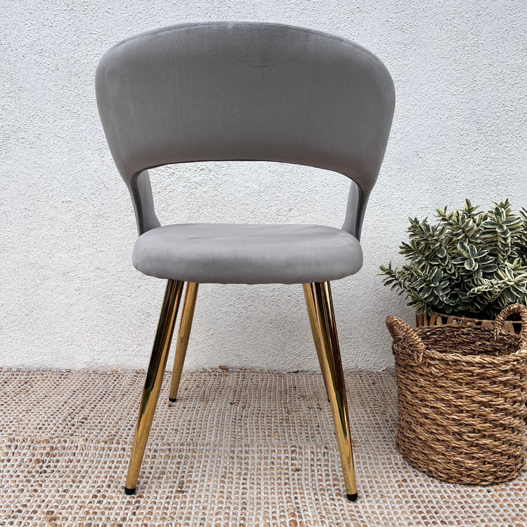 Sitial Sillón Siena Gris | Comodidad y Resistencia en Terciopelo