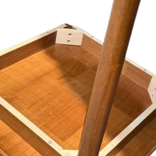 Mesa Cuadrada Cosmo 70x70 cm | Madera Oscura