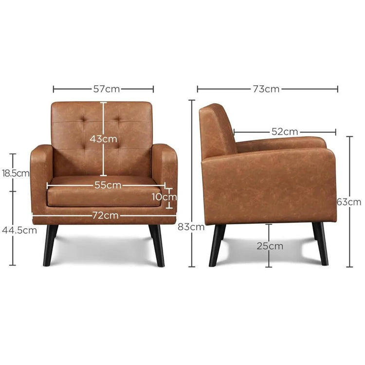 Poltrona Dante | Ecocuero Café