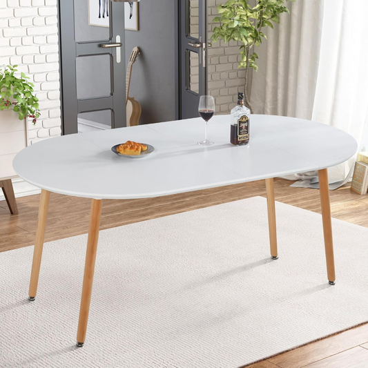 Mesa Extensible Bayona Blanca | 100cm a 180cm