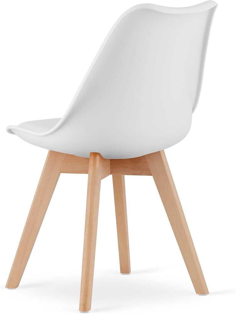 Pack 4 Tulip Blancas Acolchadas | Diseño Moderno