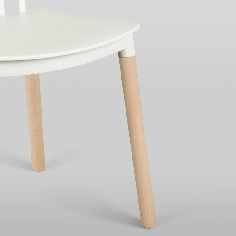 Pack 4 Sillas Windsor Blancas | Diseño Clásico & Cómodo