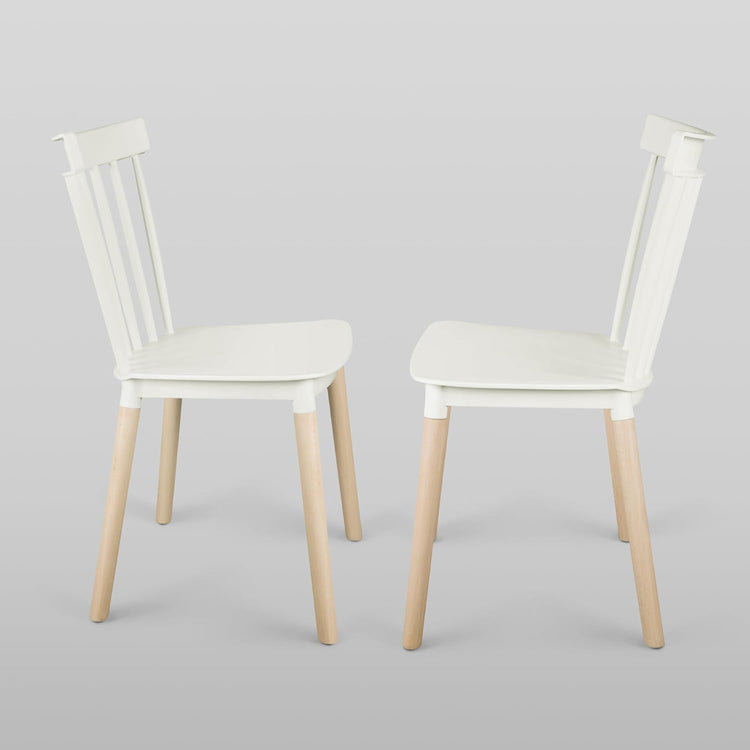 Pack 4 Sillas Windsor Blancas | Diseño Clásico & Cómodo