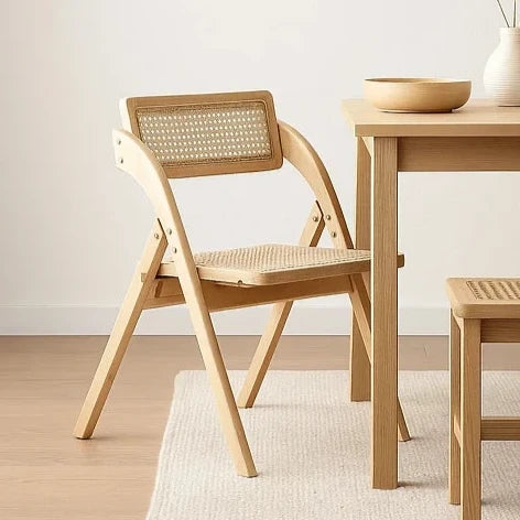 Silla Plegable Alcova | Madera Rattan Natural