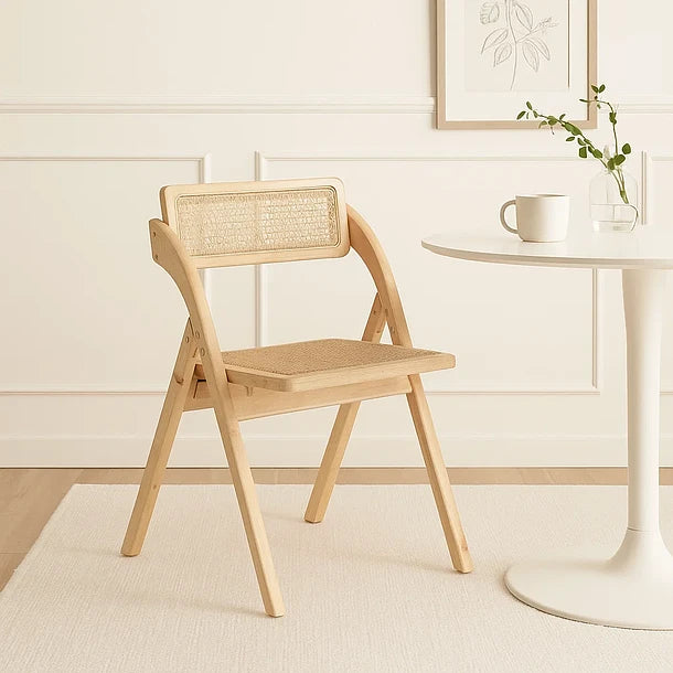 Silla Plegable Alcova | Madera Rattan Natural