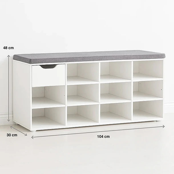 Zapatero Banqueta Blanco Soletta