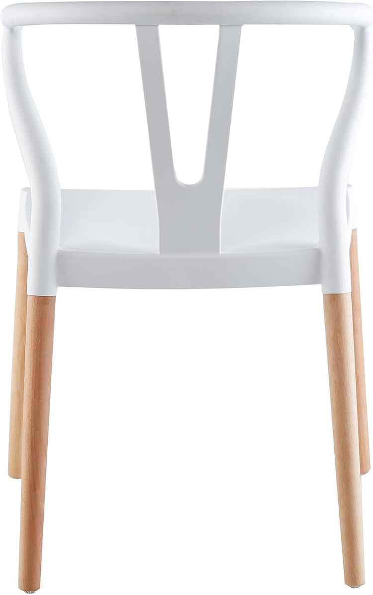 Pack 4 Sillas Wishbone Blancas | Modernas y Resistentes