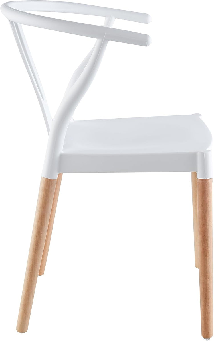 Pack 4 Sillas Wishbone Blancas | Modernas y Resistentes