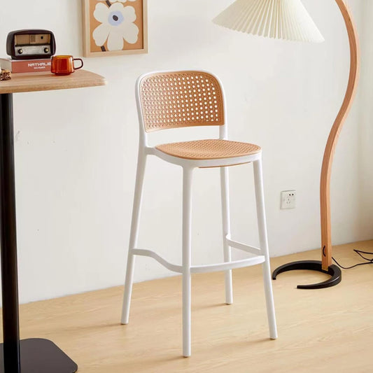 Pack 4 Taburete Montana Blanco 65 cm | Moderno & Apilable