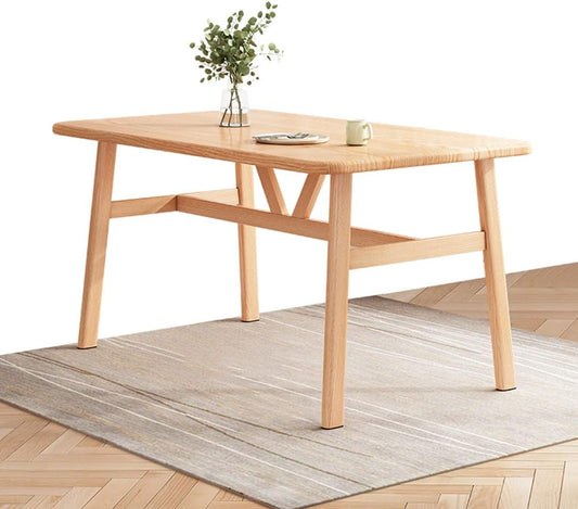 Mesa Rectangular Konna 120x70 cm | Estilo Nórdico en MDF y Metal