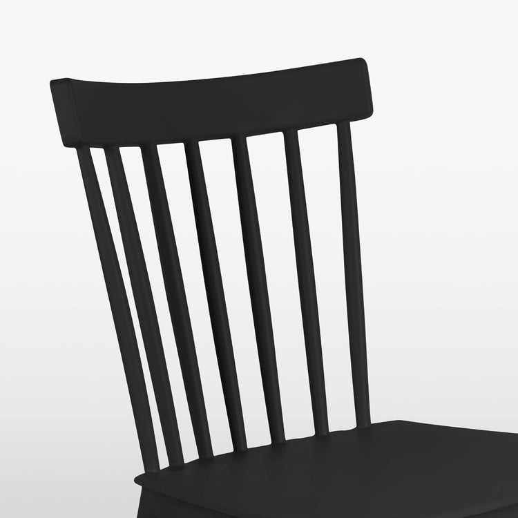 Pack 4 Sillas Windsor Negras | Diseño Clásico & Cómodo