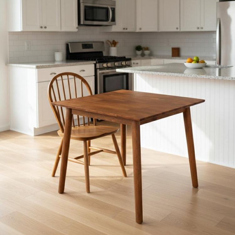 Mesa Cuadrada Cosmo 70x70 cm | Madera Oscura