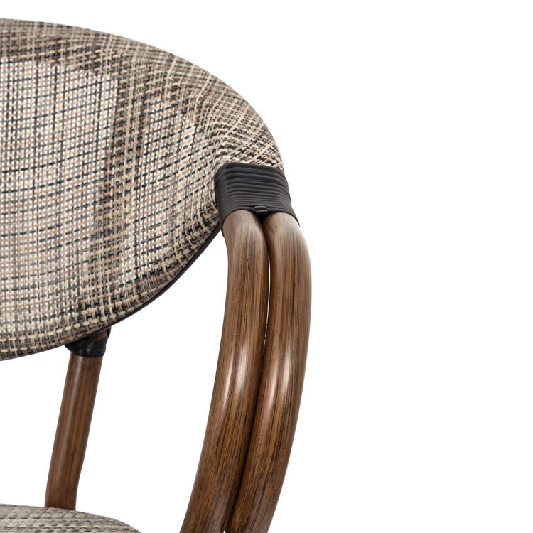 Silla Parisina Lyon Beige | Reposabrazos | Resistencia al Aire Libre