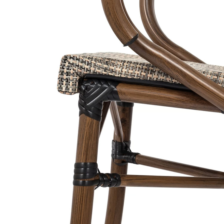 Silla Parisina Lyon Beige | Reposabrazos | Resistencia al Aire Libre