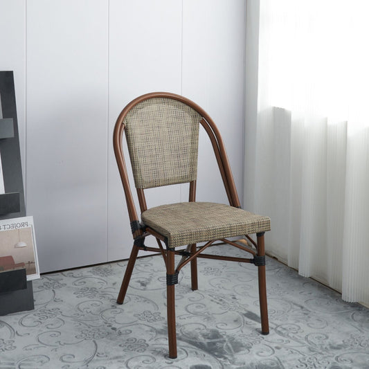 Silla Parisina Lyon Beige | Elegancia y Resistencia al Aire Libre