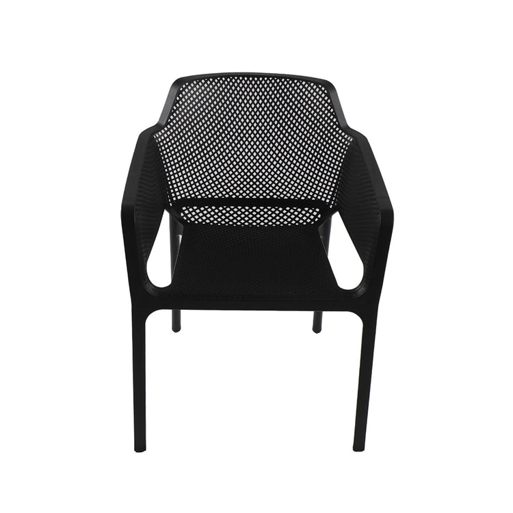 Butaca Marion Negro | Diseño Moderno | Apilable | Interior/Exterior
