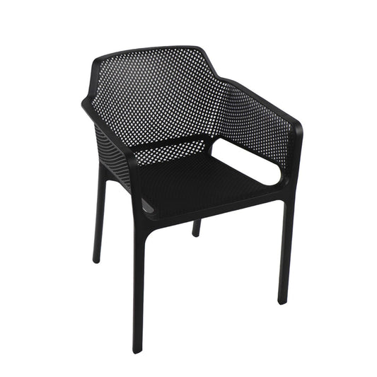 Butaca Marion Negro | Diseño Moderno | Apilable | Interior/Exterior